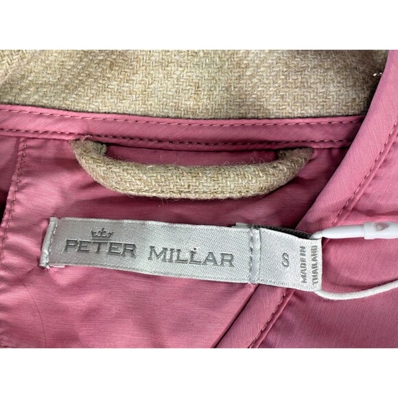 Peter Millar Golf Womens Addison Quilted Travel Full Zip Golf Vest Rose‎ SM NEW - Picture 4 of 16